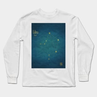 Night Sky Constellations - Libra Long Sleeve T-Shirt